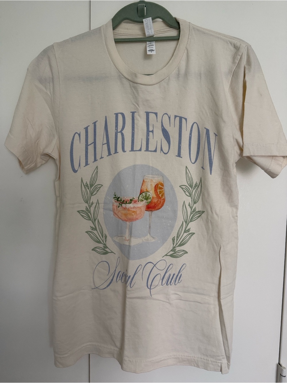 Charleston Graphic Tee with Pastel Print